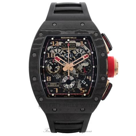 richard mille gold black strap